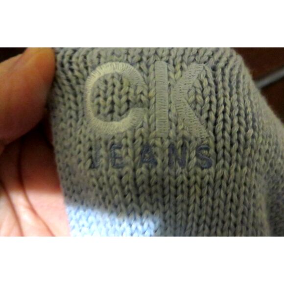Calvin Klein Jeans Women’s light blue cotton Knit Sweater in size M - Picture 4 of 4